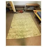 126" X 95" Shaggy Tan Area Rug