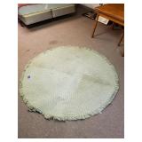 Green 74" Circle Area Rug
