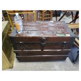 Antique Trunk On Wheels