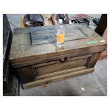 H.J. Souder Wooden Chest / Trunk W/ Drawers
