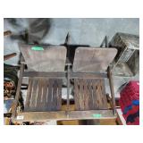 2 Chair Wooden Bench