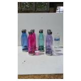 (10) Water Bottles In A Variety Of Colors