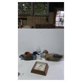 Duck Decoy, Duck Pot Holder, And A Small Framed