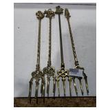 Brass Fireplace Toasting Forks