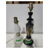 Black/gold Oriental Inspired Lamp Base & Bubble