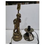 Gold Boy Lamp Base & Brass Like Lamp Base