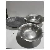 Assorted Silver Like Bowls