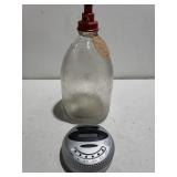 Vintage Glass Bottle & Changer