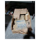 Box Of Cardboard Dozen Egg Wrappers