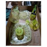 Assorted Yellow Glassware