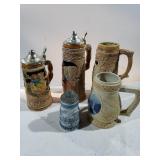 Assorted Beer Steins