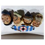 Fisherman Wall Statues. Life Saver Wall Decor