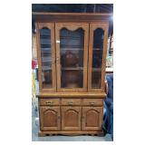 An Illuminated Broyhill China Hutch