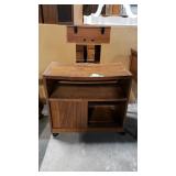 TV Stand With Roll Out Shelf And Broken Door
