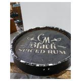 M Black Spiced Rum Wooden Sign
