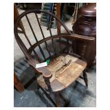 Brown Wicker Childrens Chair