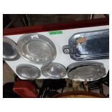 Silver Like & Pewter Like Decorative Plates,