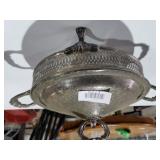 Silver Like Casserole Serving Holder