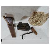 Vintage Level, Hook & Binoculars