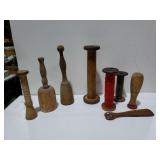 Vintage Wooden Sewing Thread Spools