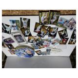 Assorted Baseball Cards & Plate