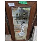 Wright & Ditson Tennis Racket Mirror Sign