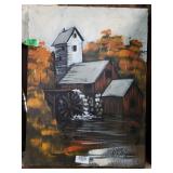 Old Mill Canvas Painting