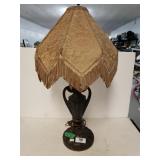 Victorian Brown Laced Lamp