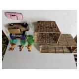 Rope Baskets,  Hawaiian Dancer Figures,  Model