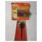 Fram Fuel Filter & Motorcycle Gas Cap