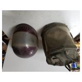Purple Helmet & Gas Mask