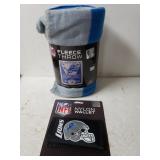 Detroit Lions Fleece Throw & Nylon Wallet