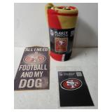 San Francisco Forty Niners Fleece Throw,  Team