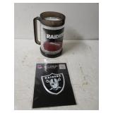 Oakland Raiders Frosty Mug & Team Emblem
