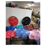 An Assortment Of Divided Serving Trays In Various