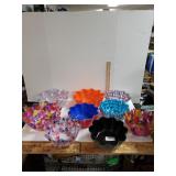 An Assortment Of Plastic Fluted Bowls In