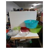 (7) Plastic Serving Bowls, New Pack Of Mixing