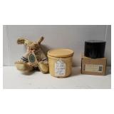 1 Pint Crock Butternut Crock W Lid And Pillar