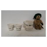 Longaberger Votives, Mug And Bear