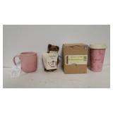 Longaberger Pottery Coffee Mug And Traveling Cup