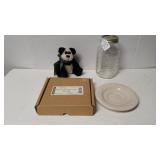 Woven Tradition Saucer, Canning Jar And Bear