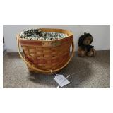 Longaberger Christmas Snowflake Basket Set And