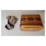 1994 Shades Of Autumn Recipe Basket Set W Lid