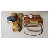 1987 Christmas Mistletoe Basket W/ Protector