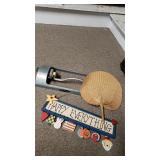 Sprinkler, Fan And Happy Everything Sign