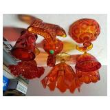 Assorted Red Glassware