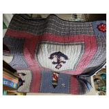 Blue/red Anchor Lighthouse Bedspread