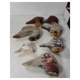 Assorted Wooden Bird Heads