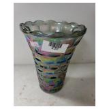 Metallic Glass Flower Vase