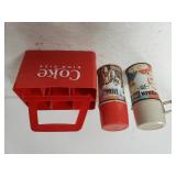 Plastic Coke Carrying Case, Partridge Family &